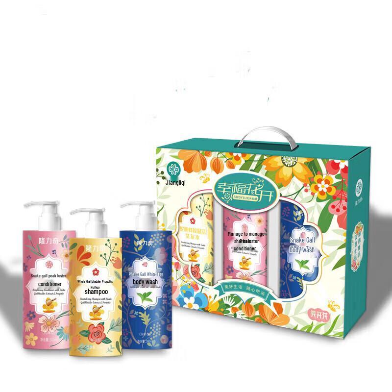 

Набор Longliqi Happy Blossom для мытья и ухода из 3 предметов