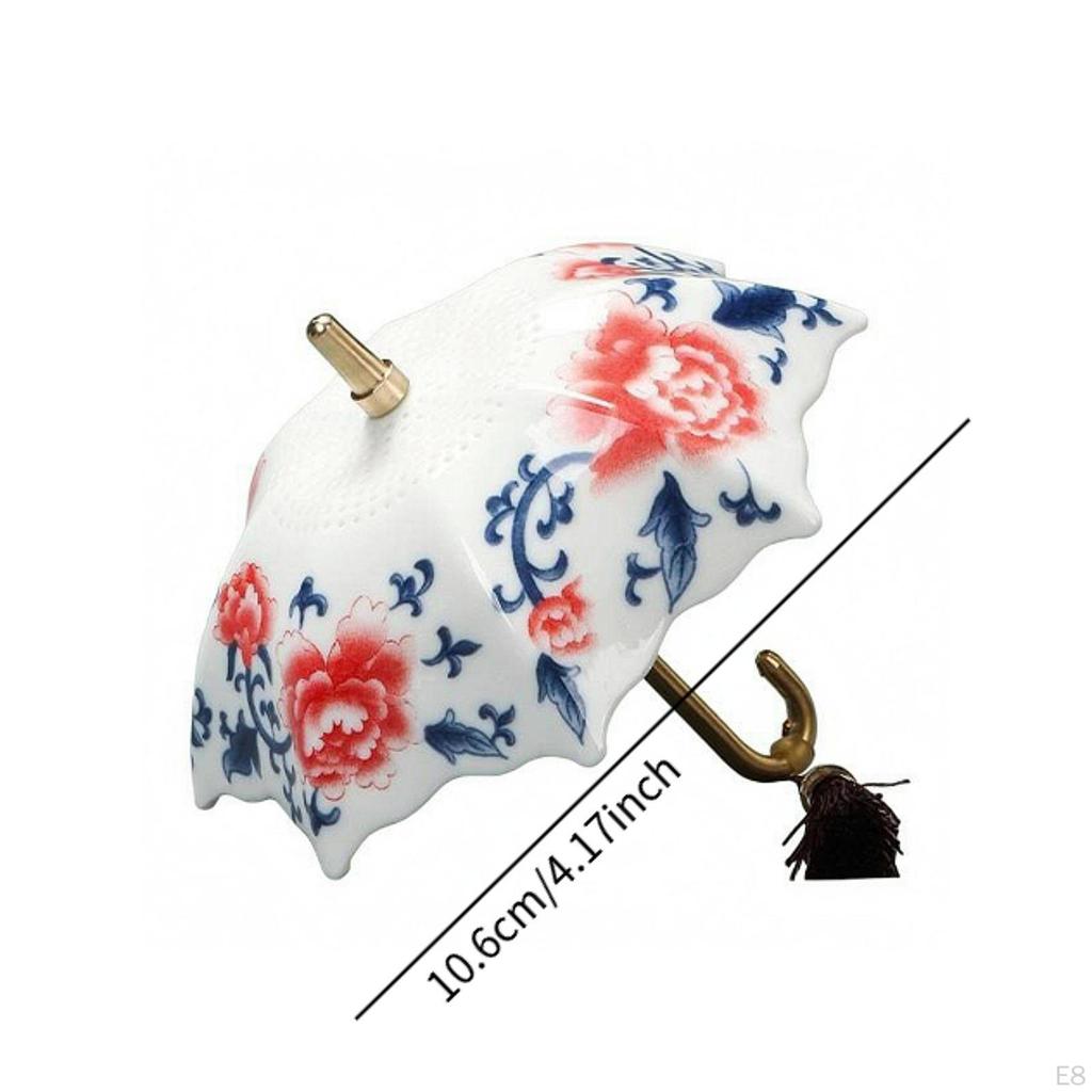 Ceramic Tea Strainer for Loose Leaf Umbrella Shape Artistic Essential Tool Teaware Teas Infuser