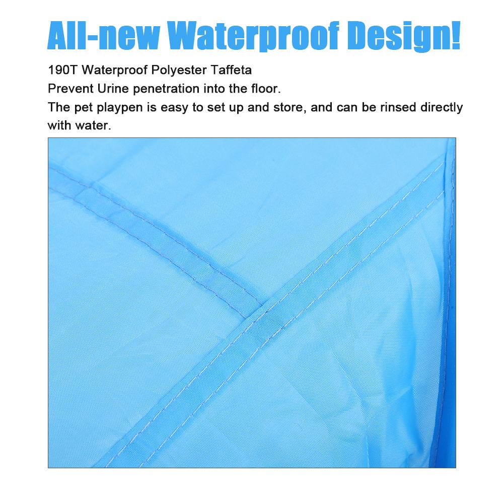 Foldable Small Animal Hamster Fence Autoopen Outdoor Indoor Exercise Crawling Pet Tent(  Blue )