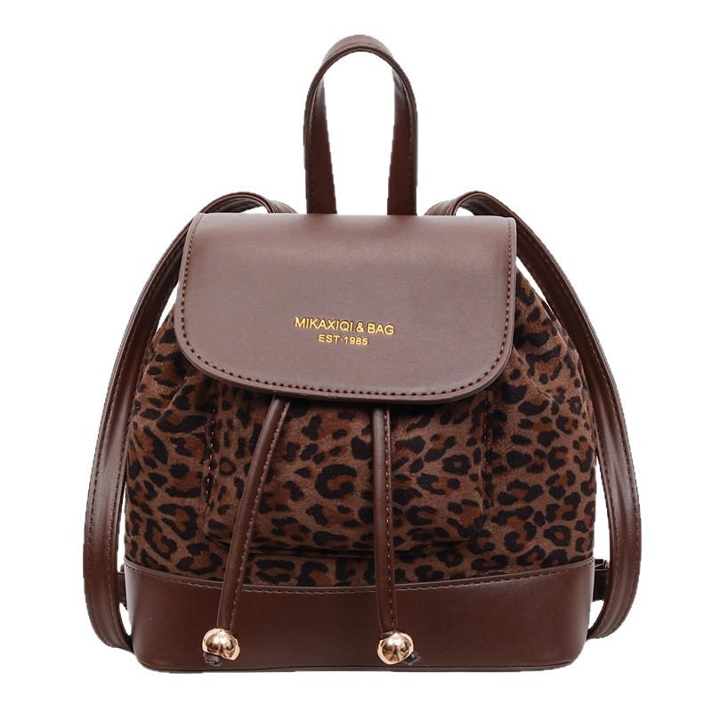 

Women s Retro Leopard Print Backpack - 2025 Autumn/Winter Collection, Ideal for Commuting, Travel & Outdoors кавовий