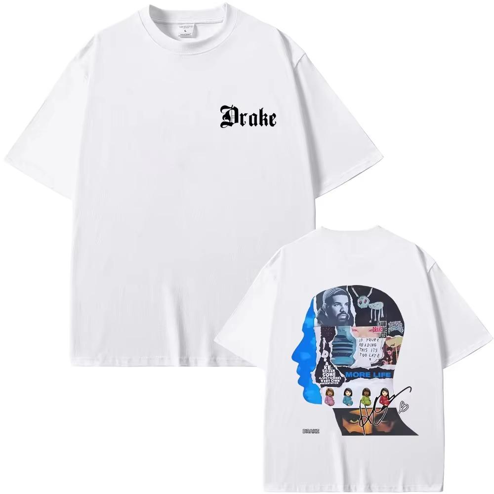 2026 Rapper Drake Album Cover Grafik T-Shirt Herren Damen Hip Hop Mode Popmusik T-Shirts Männlich Lässig Baumwolle Streetwear
