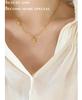 European Winter Zircon Hexagram Pendant Necklace In 18K Gold-Plated Titanium Steel