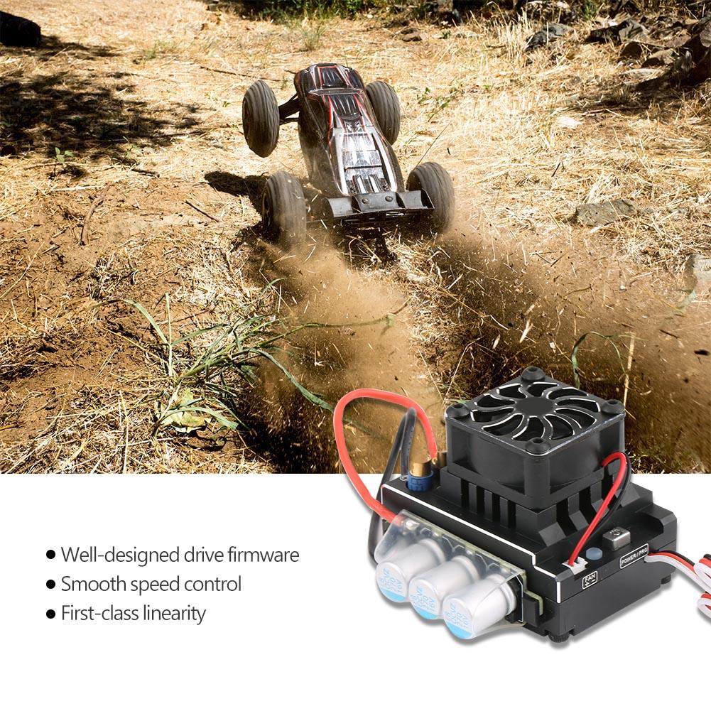 Flycolor Lightning Brushless 160A ESC Electronic Speed Control for RC Cars Truck (160A)