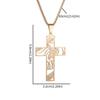 Men's and Women's Adjustable Length Crucifix Necklace Handmade Neckchain Accessory Stylish Christian Religious Jewelry