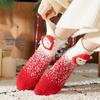 Christmas Gift: Autumn & Winter Parent-Child Coral Fleece Sleep Socks - Festive Cartoon Design for Couples & Families