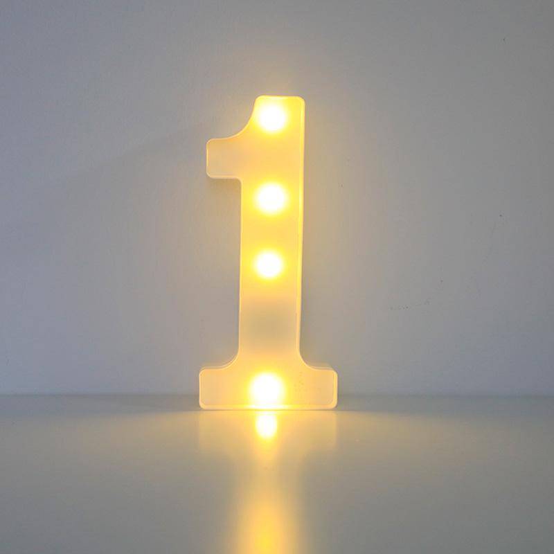 Romantic Letter & Number Lamp - Birthday Proposal Surprise Scene Decoration