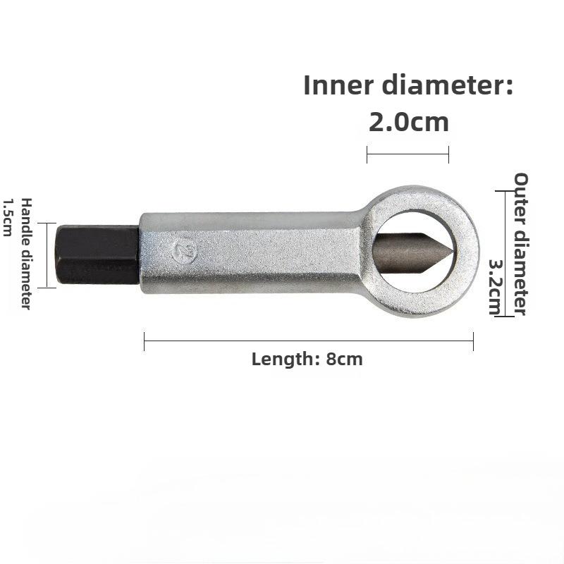 4PCS Heavy-Duty Nut Splitter Tool Set Broken Damaged Corroded Stuck Screw Nut Removal Splitting Tools Stuck Rusted Nut Breaker