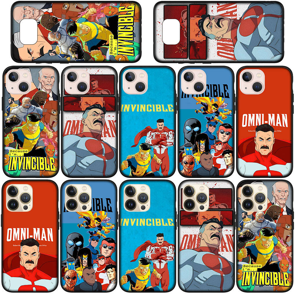 Phone Case for iPhone 17 16 15 Plus X Huawei P30 P20 Lite Redmi Note 14 12 11 13 Pro Max OPPO A60 A80 A40 A18 A38 Omni Man I-Invincibles Collage Cover