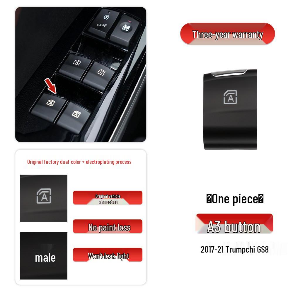 Trumpchi GS8/GS7 M8 Electric Window Lifter Switch Button Shell