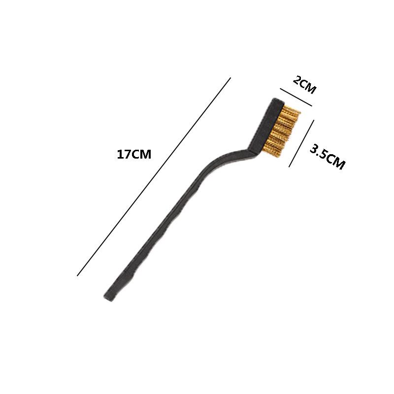 

6Pcs Stainless Steel Wire Brush Dirt Hard Cleaning Toothbrush Industrial Toothbrush Mini Copper Steel Wire Brush