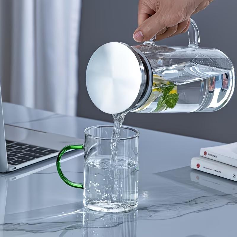 High Capacity Borosilicate Glass Cold Water Kettle and Juice Dispenser
