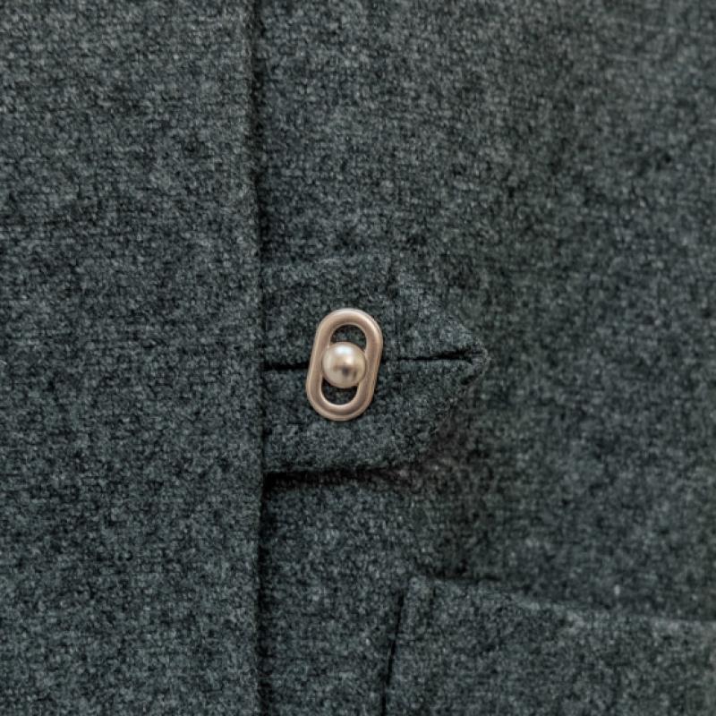Wool Blend Drop Shoulder Stand Collar Cropped Jacket Cd01qj300on