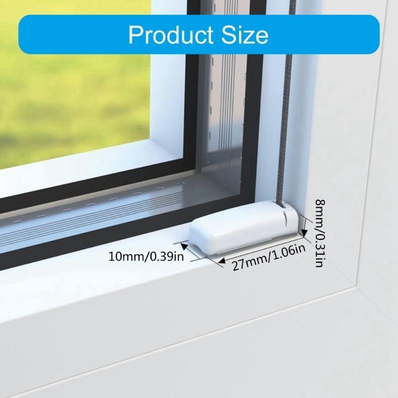 Förpackning med 6 plisségardin delar Klämfästen och Spännskor för Fast Gardin X3UC