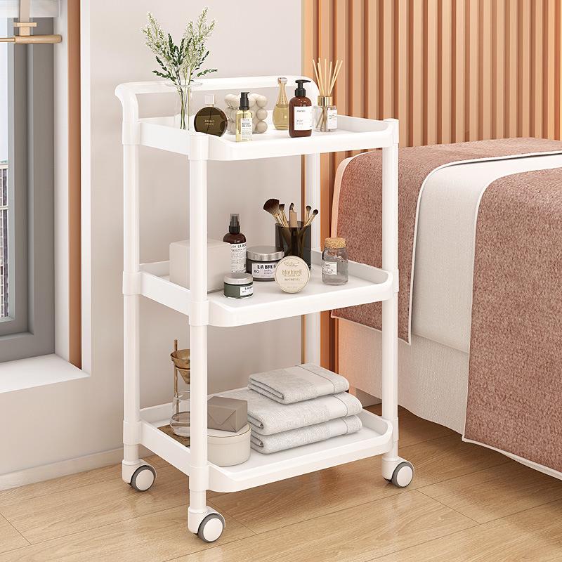 Wózek do salonu piękności: Dwupoziomowy wózek narzędziowy do przedłużania rzęs i artykułów do tatuażu