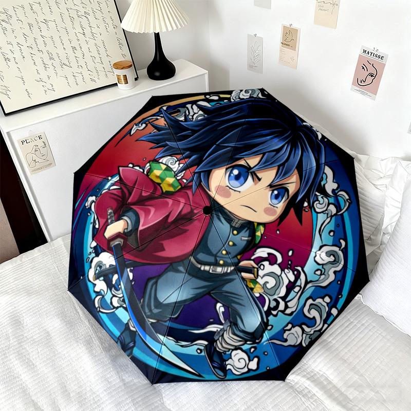 Japanese-style Cartoon Demon Slayer Kamado Tanjiro & Kamado Nezuko Umbrella Including Home Travel and Outdoor Activities Multi Functional Umbrella 2