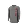 Chicago Bulls 2023/24 City Edition Letter Pattern Printed Long Sleeve T-Shirt Men Tops Gray FN1099-063