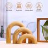 3Pcs Wood Arch Decor Aesthetic Bookcase Decor Boho Book Shelf Decor Modern Home Decor for Room Entryway Small Medium Large