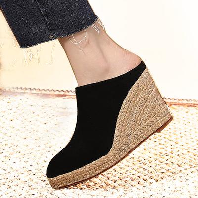 Sapatos de salto plataforma mules femininos sapatos de salto alto chinelos sandálias plataforma casuais para exterior sapatos de salto alto confortáveis bico fino