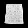 A-Z English Letter Resin Mold Mini 0-9 Number Silicone Molds for Jewelry Making