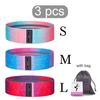 Exercise Workout Bands for Women and Men, 3 Set of Stretch Bands for Booty Legs for Yoga Starter, Pilates Flexbands