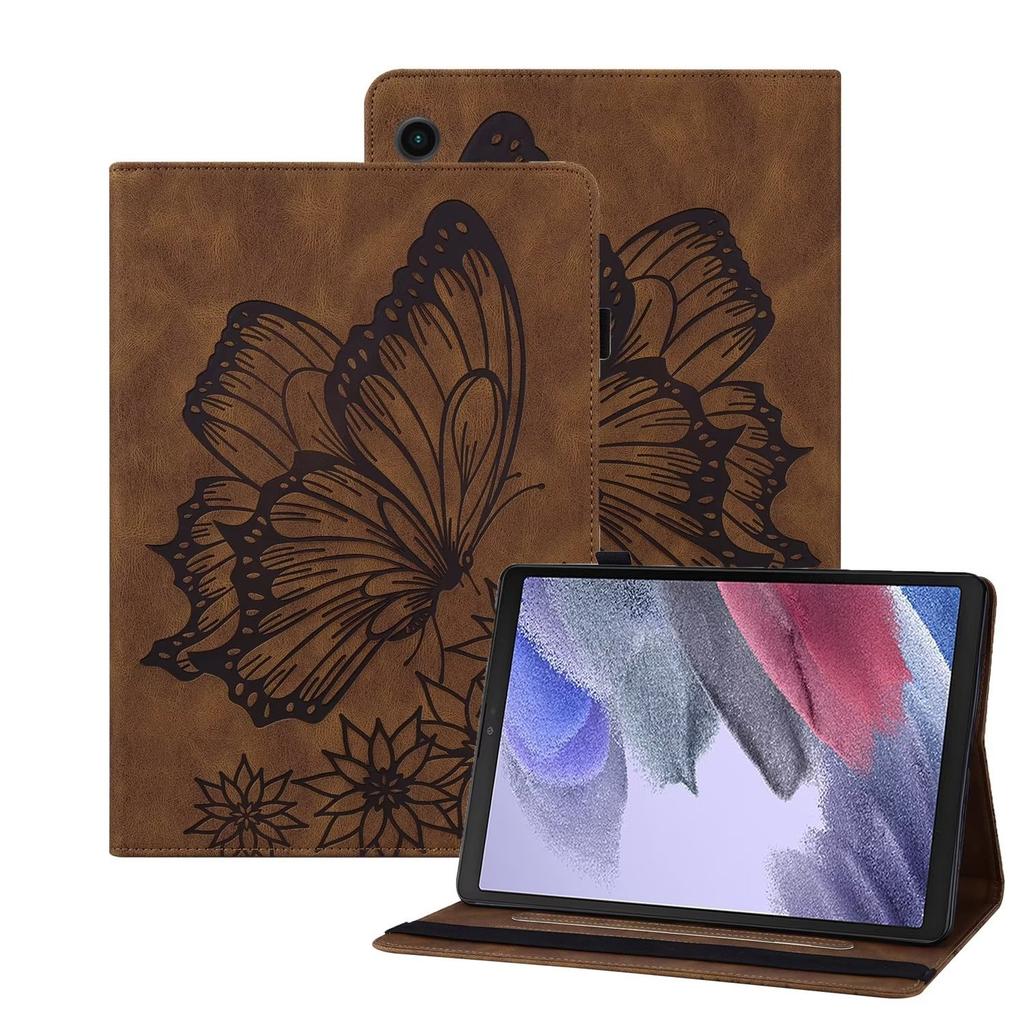 Suitable for Samsung Tab A9 + 11 inch tablet leather case S11Ultra retro matte butterfly embossed card