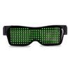 Led Party Glasses Multilingual USB Charge Led Flashing Luminous Eyewear Christmas Concert Birthday Party Holiday Glow Sunglasses