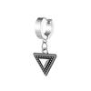 Punk Spider Eyes Triangle Pendant Earrings Stainless Steel Fashion Geometric Ear Jewelry Party Gifts For Women Girls