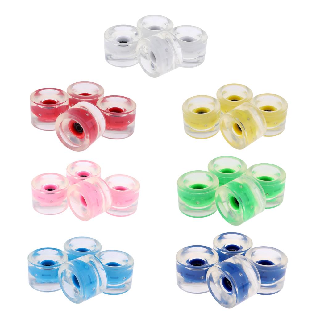 Substituição de Rodas de Longboard PU Rodas Cruiser Iluminadas 70mm Tamanho Grande para Downhill Mountain Riding e Street Sliding