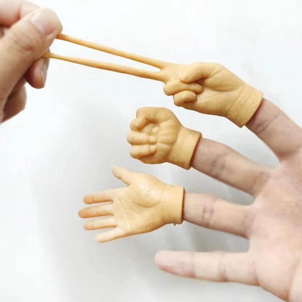 Winzige Fingerhände, Lustige Mini-Handpuppen, Miniatur-Kleine Hände, Realistisches Design Mini-Hand, Katzenspielzeug, Scherzartikel für Party-Gastgeschenke