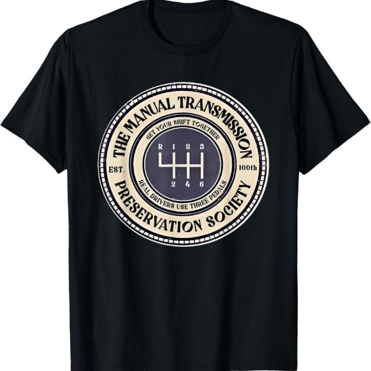 

6 speed the manual transmission preservation society T-Shirt XXXXXL чорний