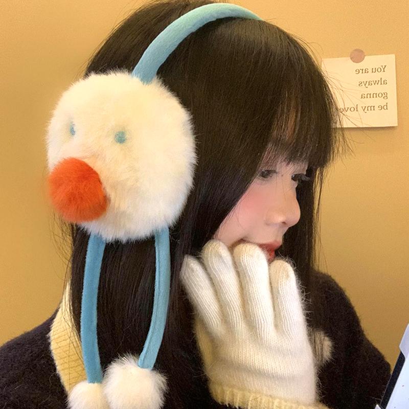 1Pc Snowman Earmuffs Plush Protection Ear Anti-Freezing Keep Warm Outdoor