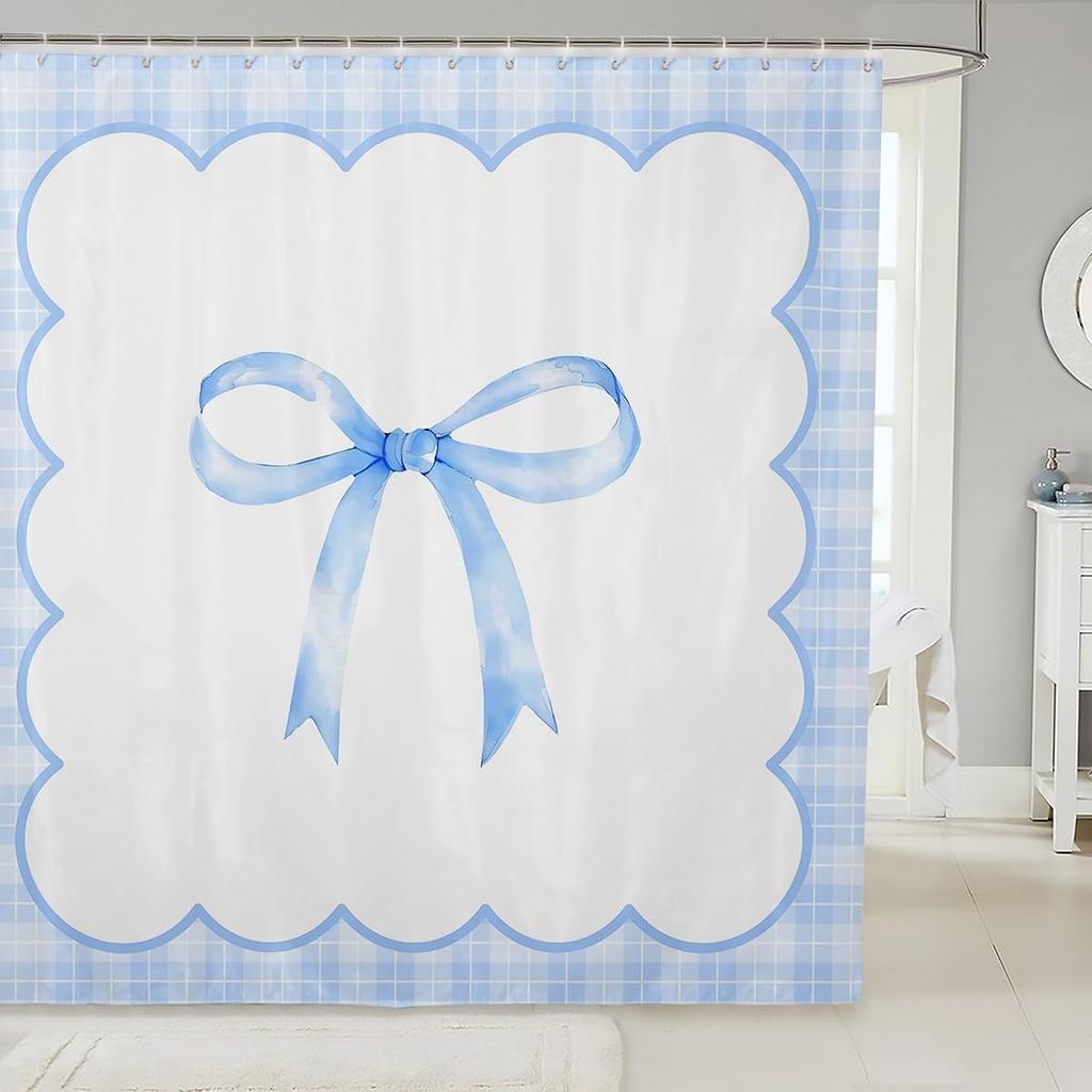 Kids Cherry Bathroom Shower Curtain Set Cherry Pattern Shower Curtain Boys Girls Cute Fruit Bath Curtain for Cartoon Fruit