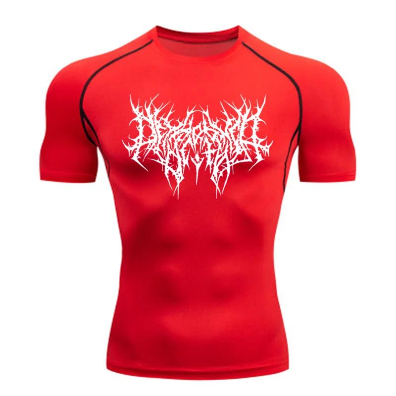 Men's T-shirt Men Running Sport T Shirt Men Compression Fitness Tops Tee Quick DryTight Training Gym Sport Running Shirts Jersey