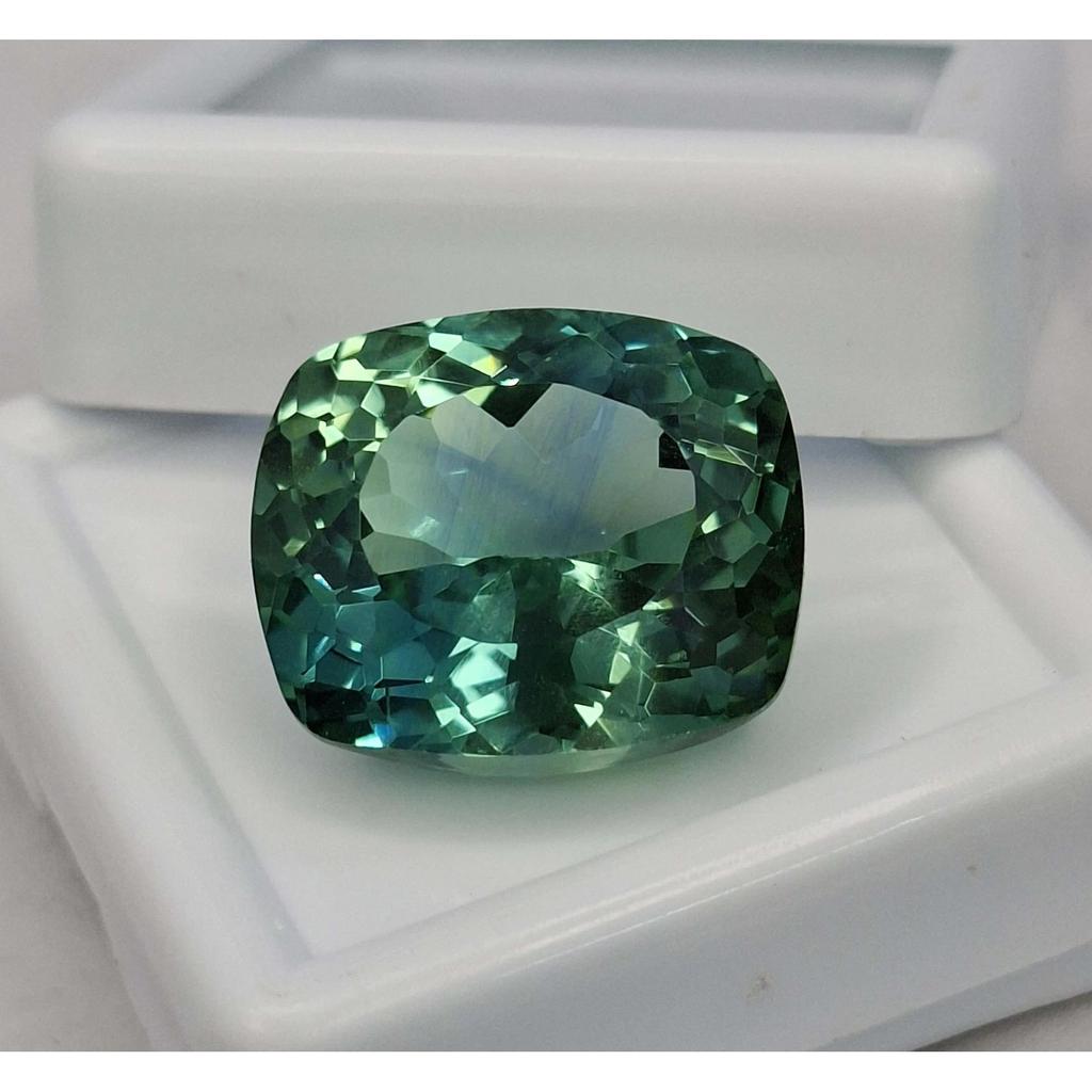 Green Sapphire Natural 18-20 Ct Cushion Cut Beautiful Certified Loose Gemstone
