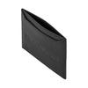 Emporio Armani Logo Open Closure Leather Card Holder Unisex Accessories Black EM001578-AF13788-UC001