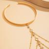 Fashion Wind Upper Arm Ornament Fashion Sexy Multi-Layer Rhinestone Chain Tassel Open Arm Ring Bracelet Women's Accessories