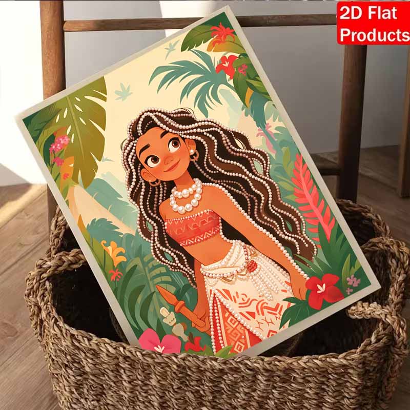 Disney Pearl Painting Moana DIY Pearl Art Painting Pearl Gem Painting Pictures Crafts Special Shape Home Wall Decoration