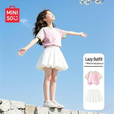 Girls' 2026 Summer Short-Sleeved T-Shirt & Shorts Set