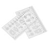 10pcs Ultra Thin Transparent Nail Ruler Soft Manicure Ruler  Precision Nail Measuring Work