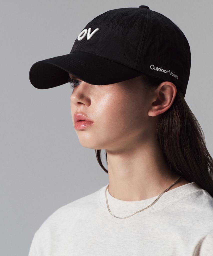 Ausdoeoboiseu Ov Logo Nylon Cap (Black)