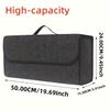 1pc Durable Expandable Foldable Car Organizer System - Heavy-Duty Felt-Lined SUV Trunk & Vehicle Storage Box with Modular Packs