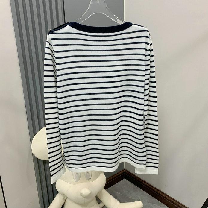 

THOM BRASSY 9330 French Style Star Stripe Pullover: Versatile & Chic In Stock