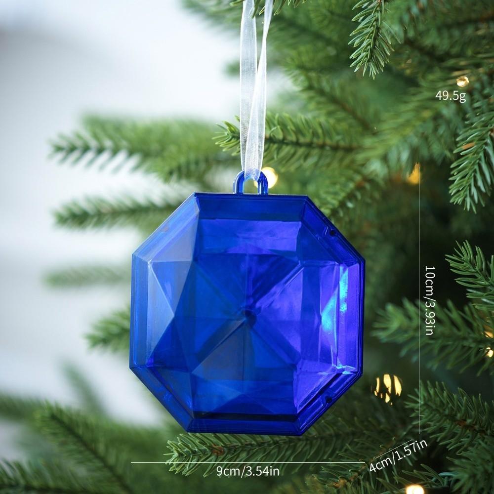 Multicolor Christmas Tree Glitter Gemstone Hanging Ornaments Holiday Decorations