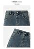 2026 Autumn Girls' Embroidered Rhinestone Denim Retro Micro-Flare Pants for Middle & Big Kids