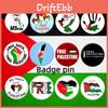 Bandera de Palestina Broche Pin de Gaza Insignia Chapada en Estaño Accesorios para Ropa Souvenir