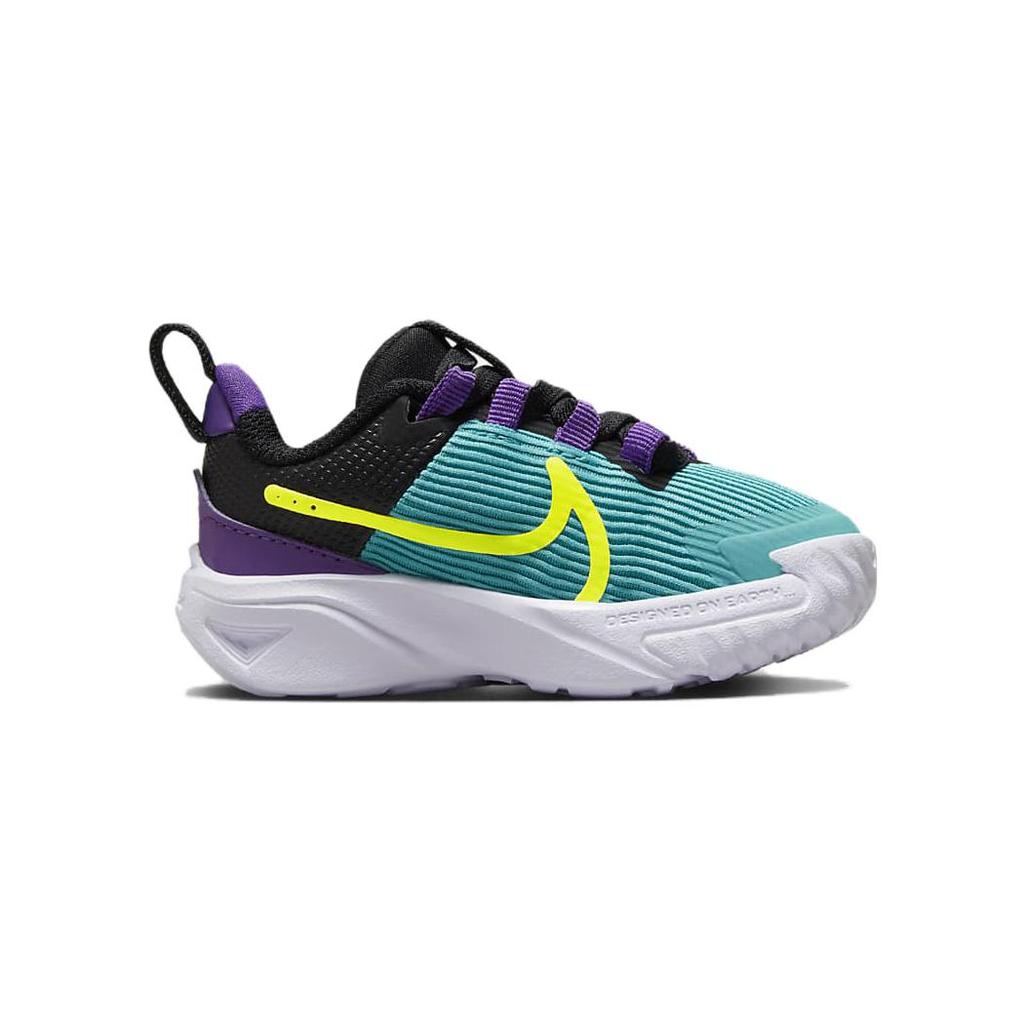 New Nike Star Runner 4 Slip-Resistant Low-Top Toddler Shoes Blue Purple Infant And Toddler FJ1807-300