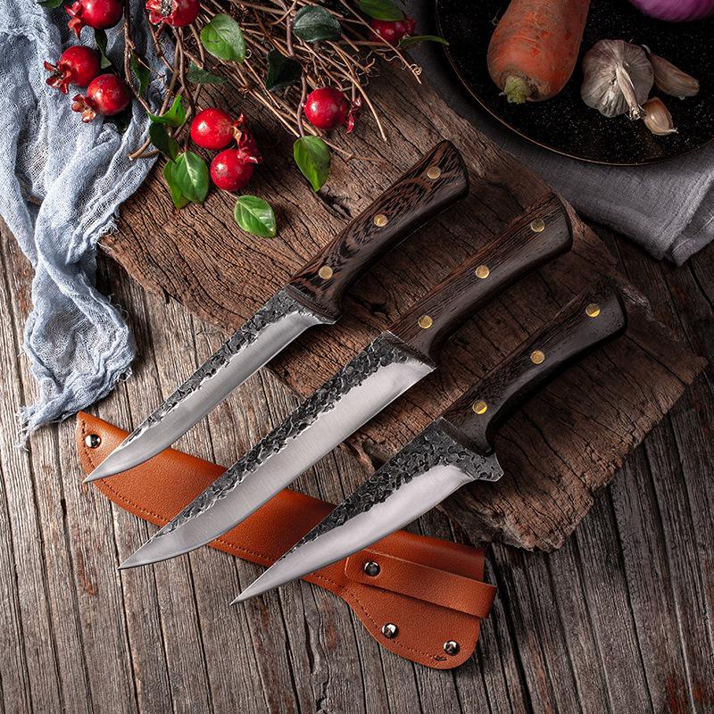 Knife Kitchen Knife Stainless Steel Meat Cleaver Fruit Knife Butcher Knife Outdoor Portable Camping Knife