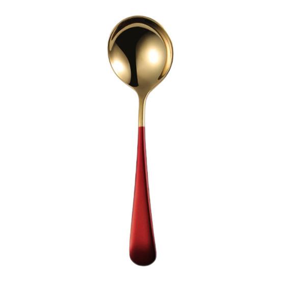 Stainless Steel Dessert Spoon Smooth Modern Spoons Design Coffee Soup Edge Kids Rust-Proof Dishwasher