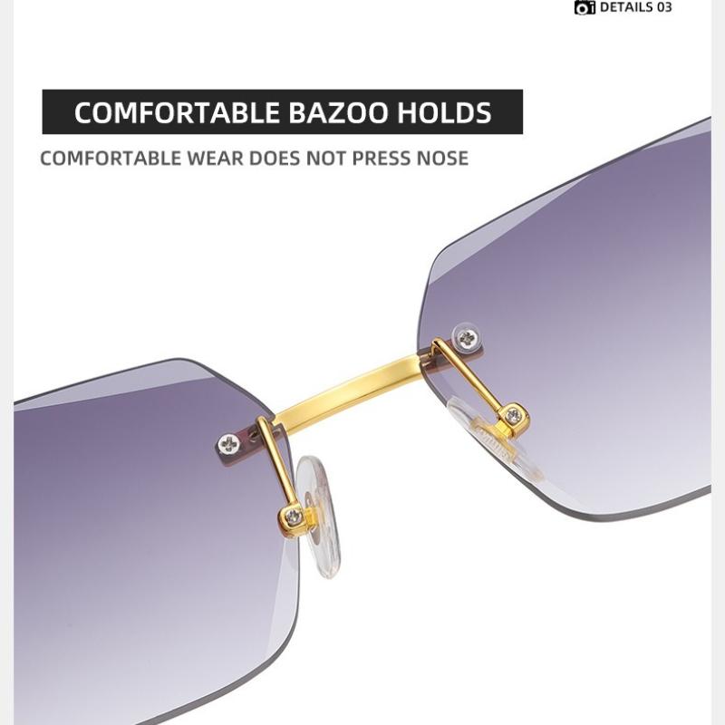 Fashion Eyewear Women Fashion Frameless Shades Casual Summer Beach Eyewear