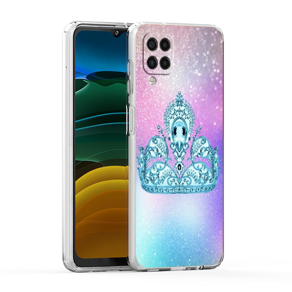Diamond Crown Case for Samsung Galaxy A13 A22 A32 A52 A72 A51 A71 A11 A31 A41 A33 A53 A73 5G Transparent Silicone Shell Capa Bag